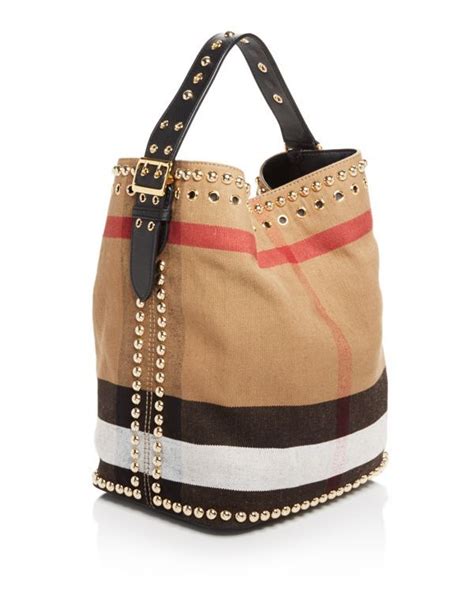 burberry brit medium studded ashby hobo|Burberry store online.